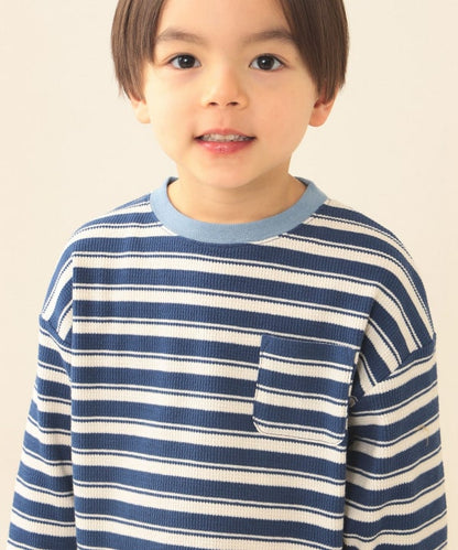 日本童裝 BEAMS mini 華夫紋上衣 90-140cm 男童款 夏季 TOPS