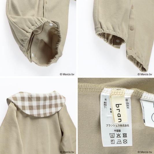 日本童裝 Branshes x miffy 2Way 連衣 50-70cm 男童款/女童款 初生嬰兒 秋季 Jumpsuit