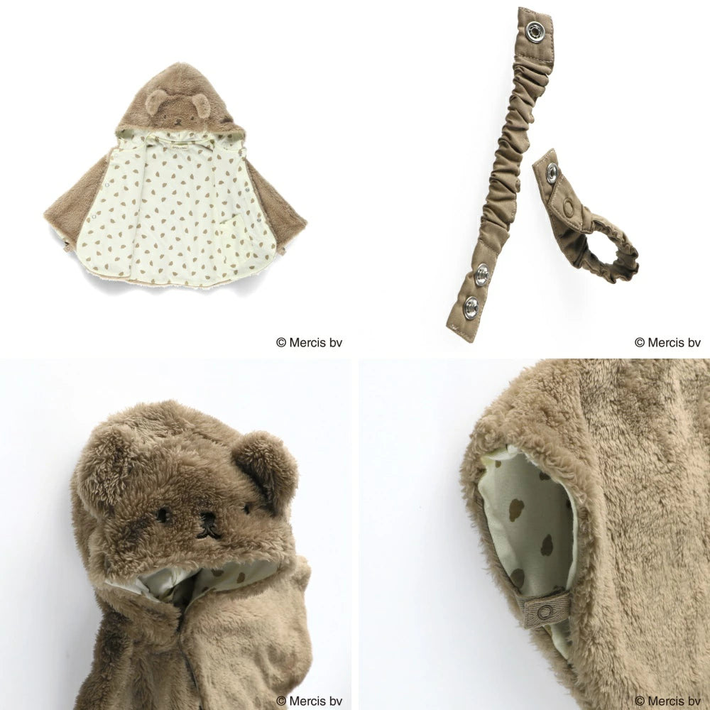 日本童裝 Branshes x miffy 連帽披肩 50-80cm 男童款/女童款 初生嬰兒 秋季 OUTERWEAR