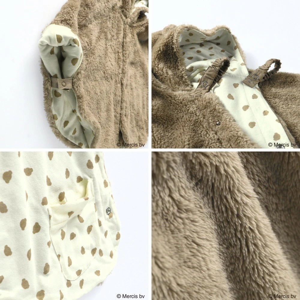 日本童裝 Branshes x miffy 連帽披肩 50-80cm 男童款/女童款 初生嬰兒 秋季 OUTERWEAR