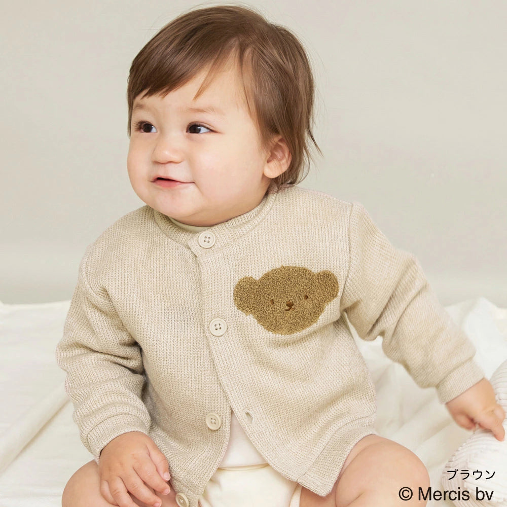 日本童裝 Branshes x miffy 針織外套 70-80cm 男童款/女童款 初生嬰兒 秋季 OUTERWEAR