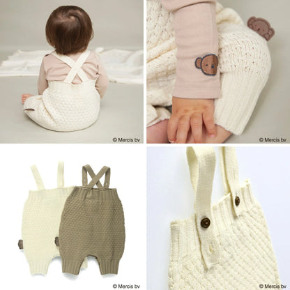日本童裝 Branshes x miffy 針織吊帶連衣 80cm 男童款/女童款 初生嬰兒 秋季 Jumpsuit