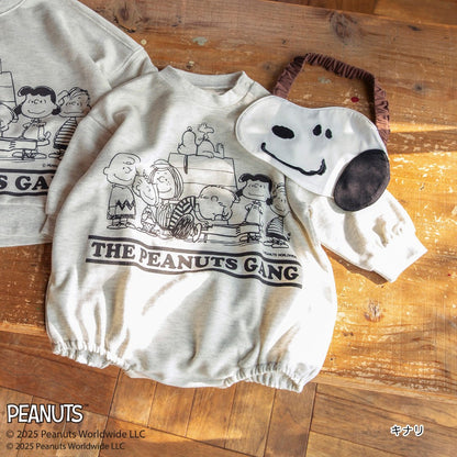 日本童裝 Branshes x PEANUTS 75周年 印花連衣 80cm 男童款/女童款 初生嬰兒 秋季 Jumpsuit