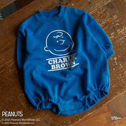 日本童裝 Branshes x PEANUTS 75周年 印花連衣 80cm 男童款/女童款 初生嬰兒 秋季 Jumpsuit