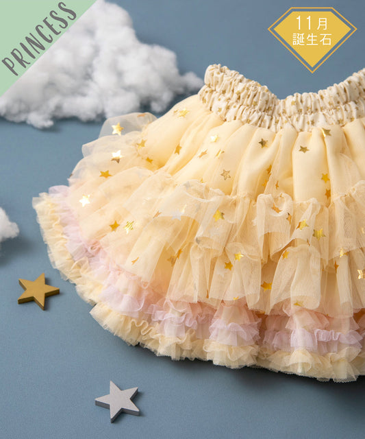 Japanese children's clothing panpantutu Twinkle Twinkle Star Topaz Tutu Skirt 70-140cm Girls Newborn Baby Summer SKIRTS 