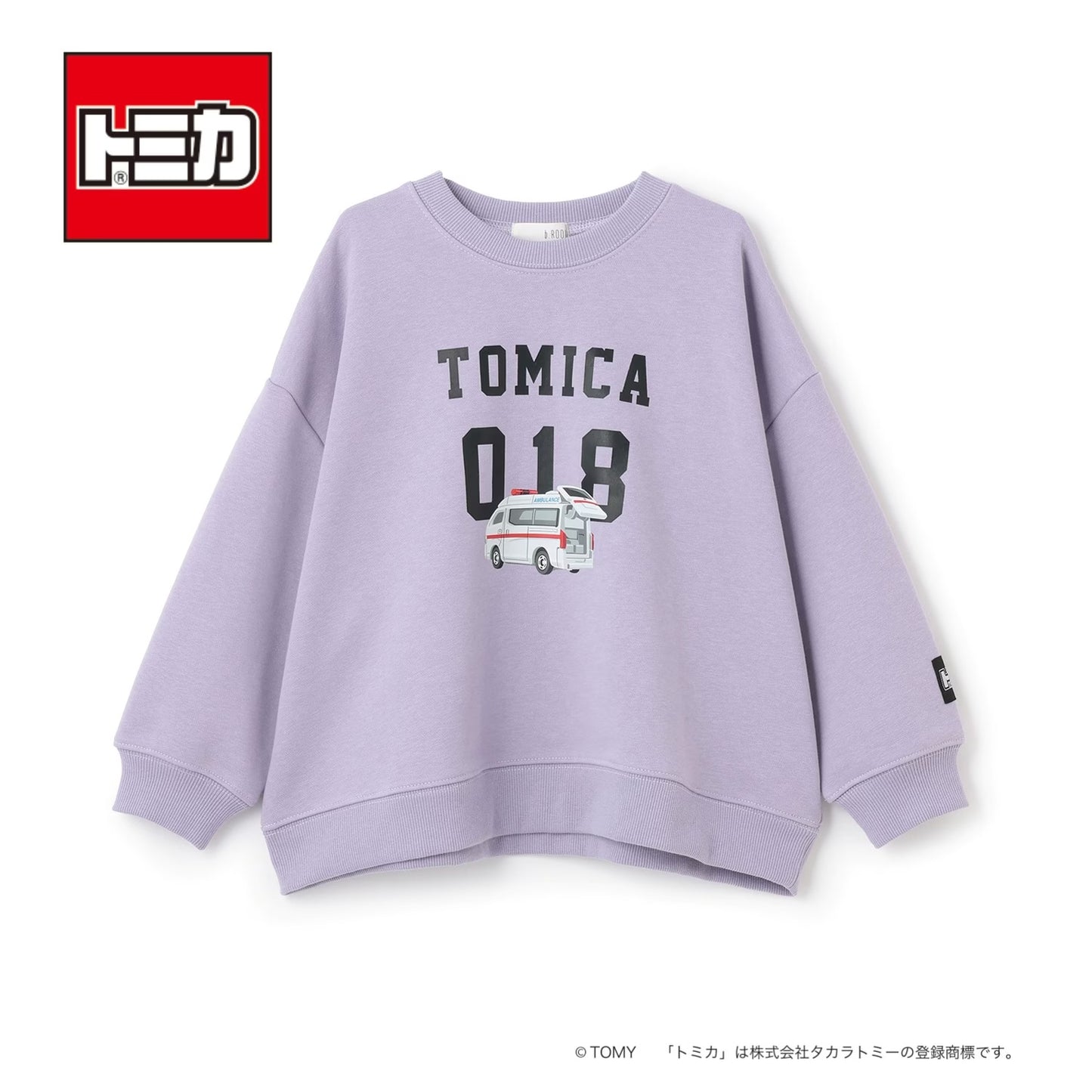 日本童裝 b・R# x Tomica 速乾系列 車車衛衣 90-130cm 男童款 冬季 TOPS