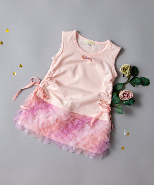 Japanese children's clothing panpantutu vest patchwork yarn tutu dress 80-140cm girls summer dresses