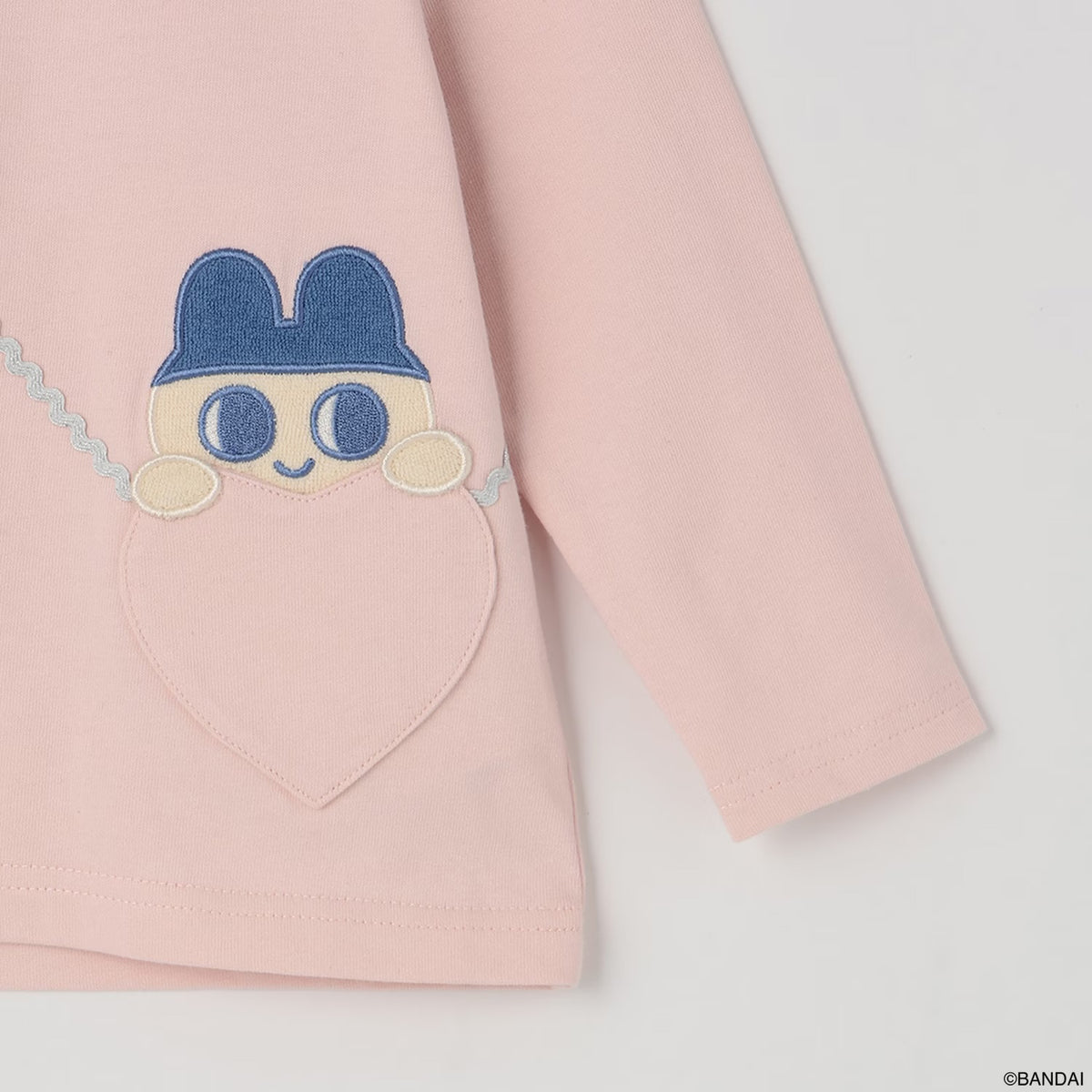 日本童裝 pe#main x【Tamagotchi】蝴蝶結肩上衣 90-130cm 女童款 秋季 TOPS