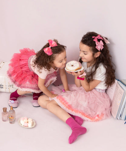 Japanese children's clothing panpantutu UV protection bow top 80-150cm girls summer TOPS 