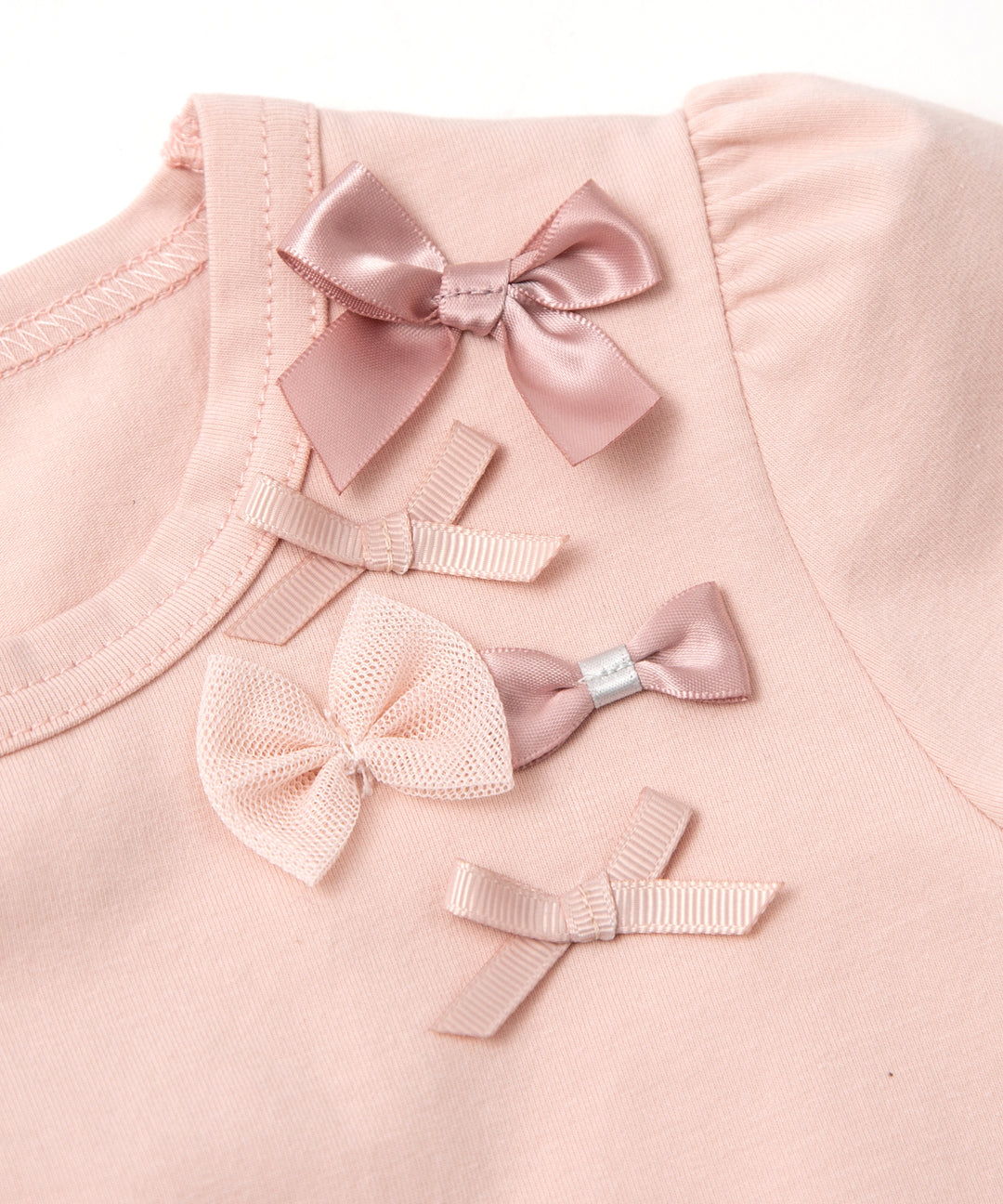 Japanese children's clothing panpantutu UV protection bow top 80-150cm girls summer TOPS 