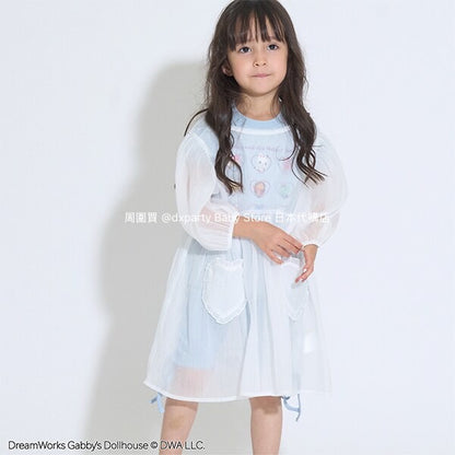 Japanese children's clothing Ly# mine 2Way two-piece sheer jacket 100-150cm girls summer outerwear 