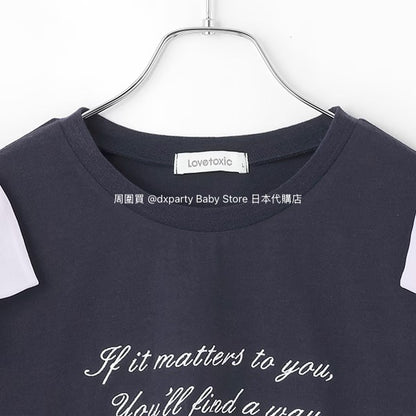 Lovetoxic Japanese children's clothing contact cold bow top 140-160cm girls summer TOPS 