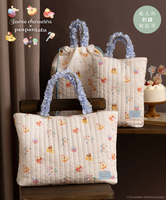 Panpantutu x Sanrio Cinnamoroll Homework Bags (Large/Small)/Backpacks (Embroidered Name Available) from Japan 