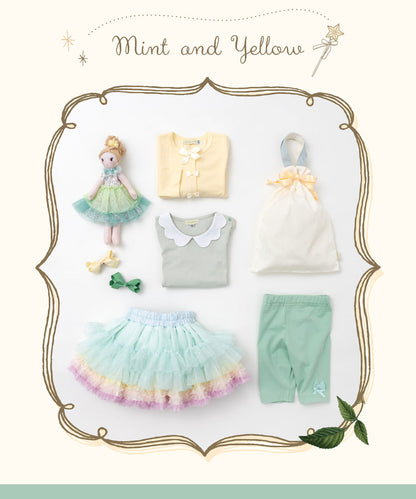 Japanese children's clothing panpantutu bursting sparkle mint tutu skirt 70-140cm girls newborn baby summer SKIRTS 