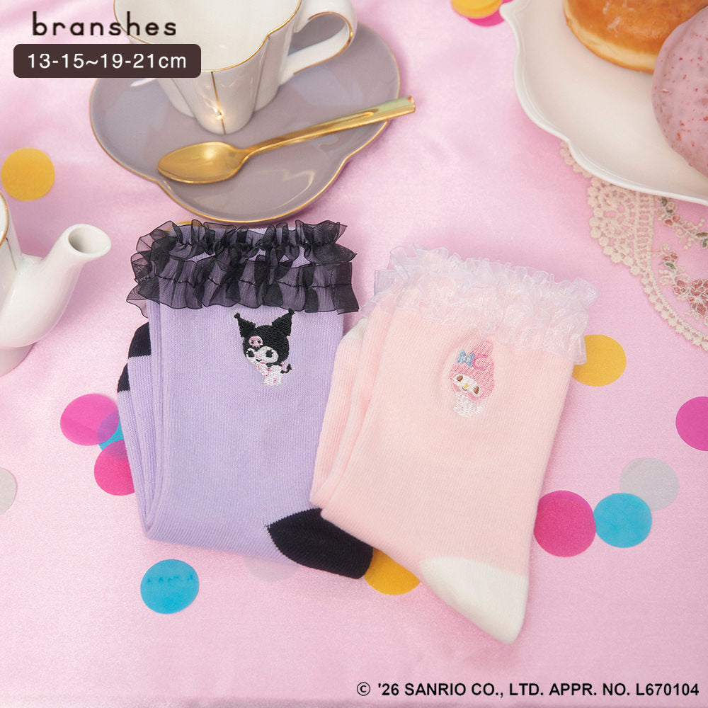 日本直送 Branshes x Sanrio 襪一對 13-21cm 襪系列