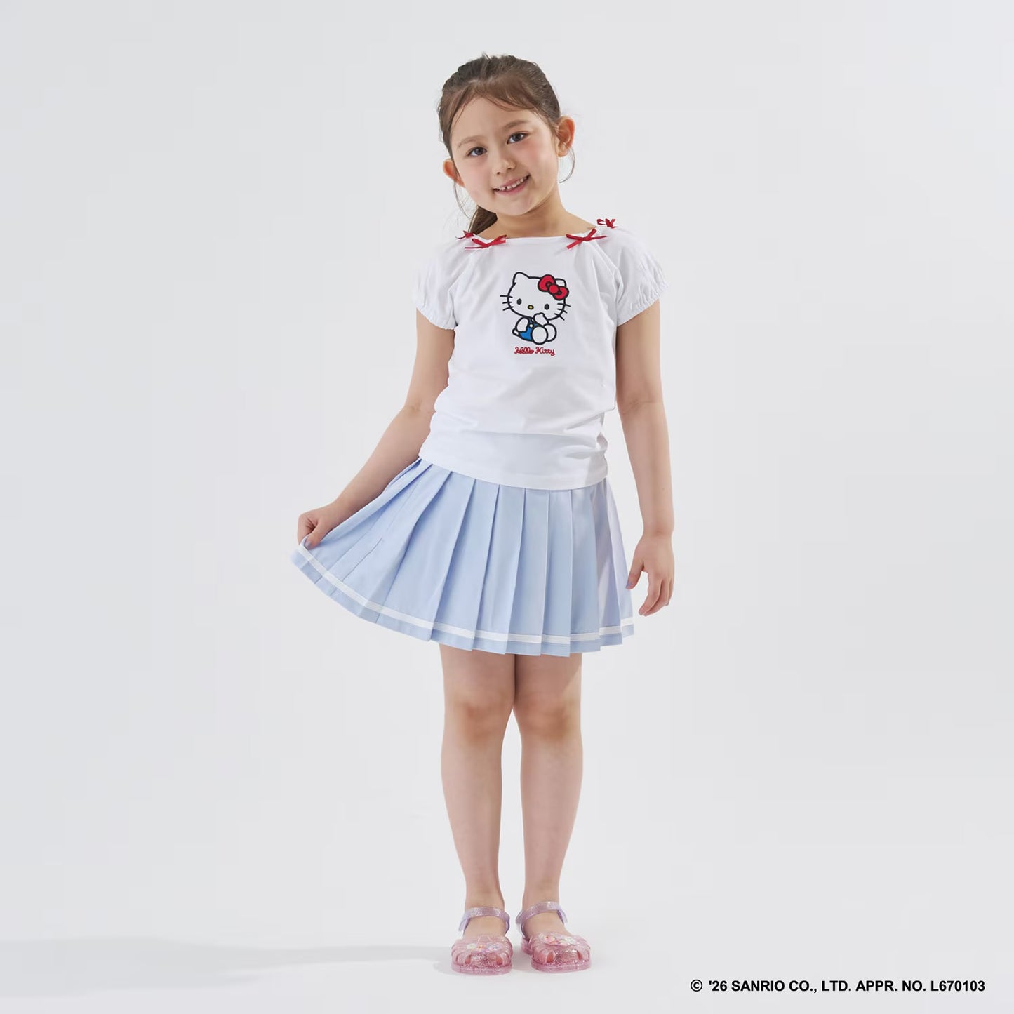 日本童裝 Ly# mine 隔熱布料 防UV 百摺短裙 100-140cm 女童款 夏季 SKIRTS