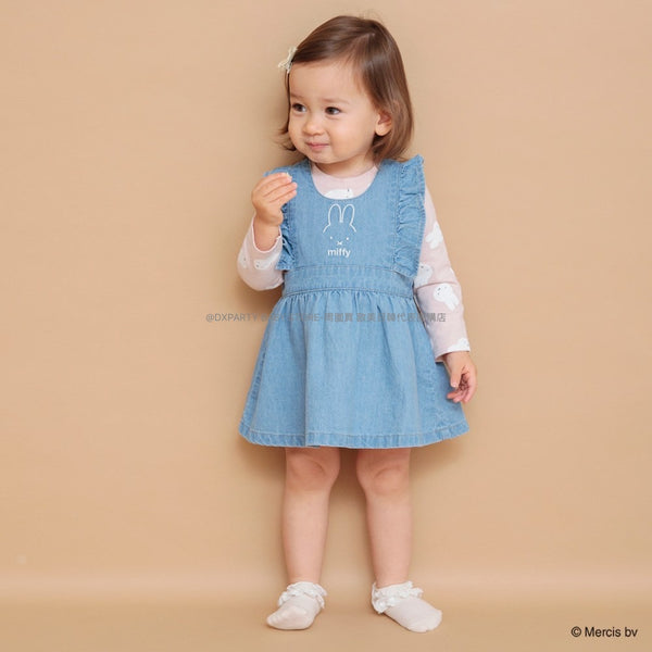 日本童裝 Branshes x miffy 連身裙 80cm 女童款 初生嬰兒 夏季 DRESSES