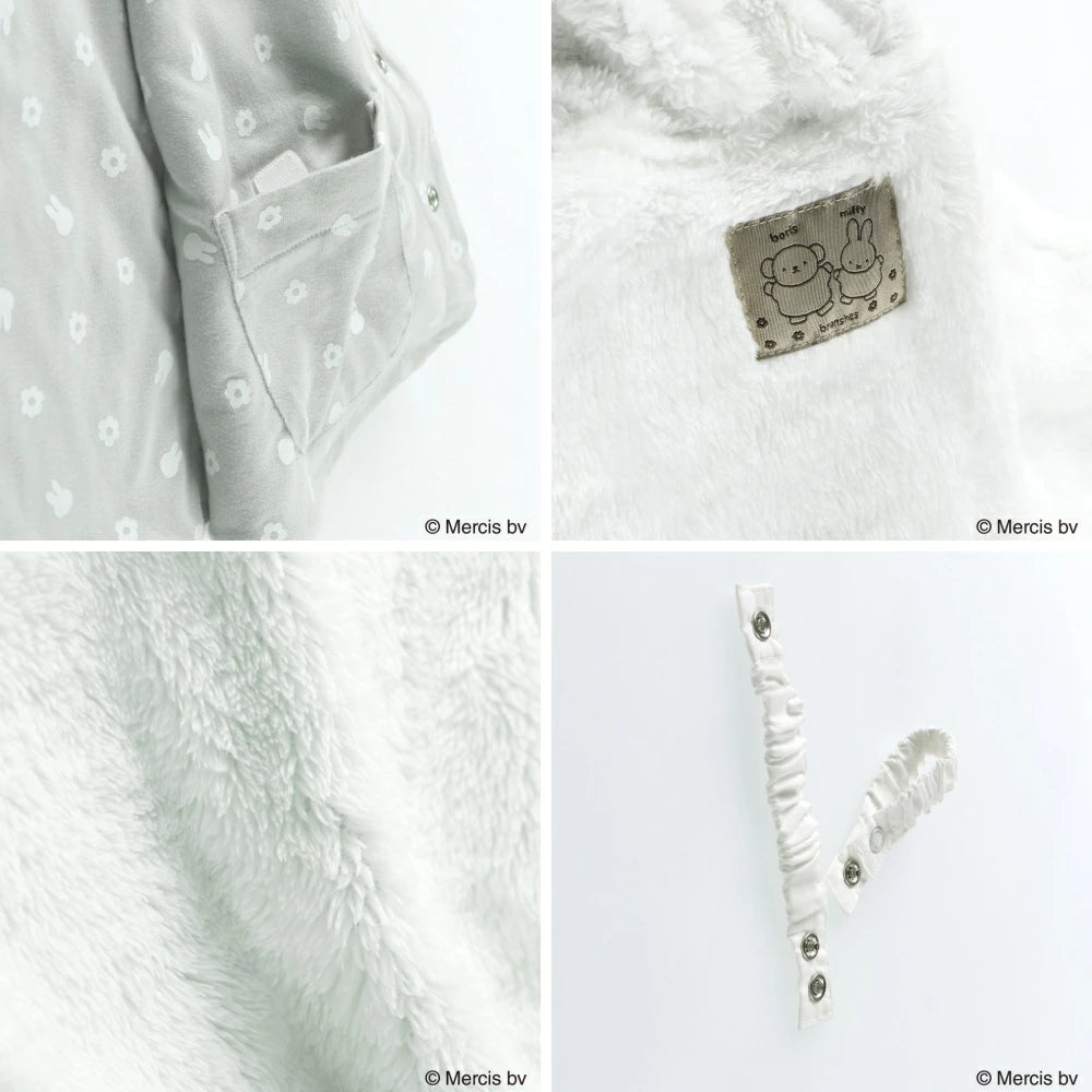 日本童裝 Branshes x miffy 連帽披肩 50-80cm 男童款/女童款 初生嬰兒 秋季 OUTERWEAR