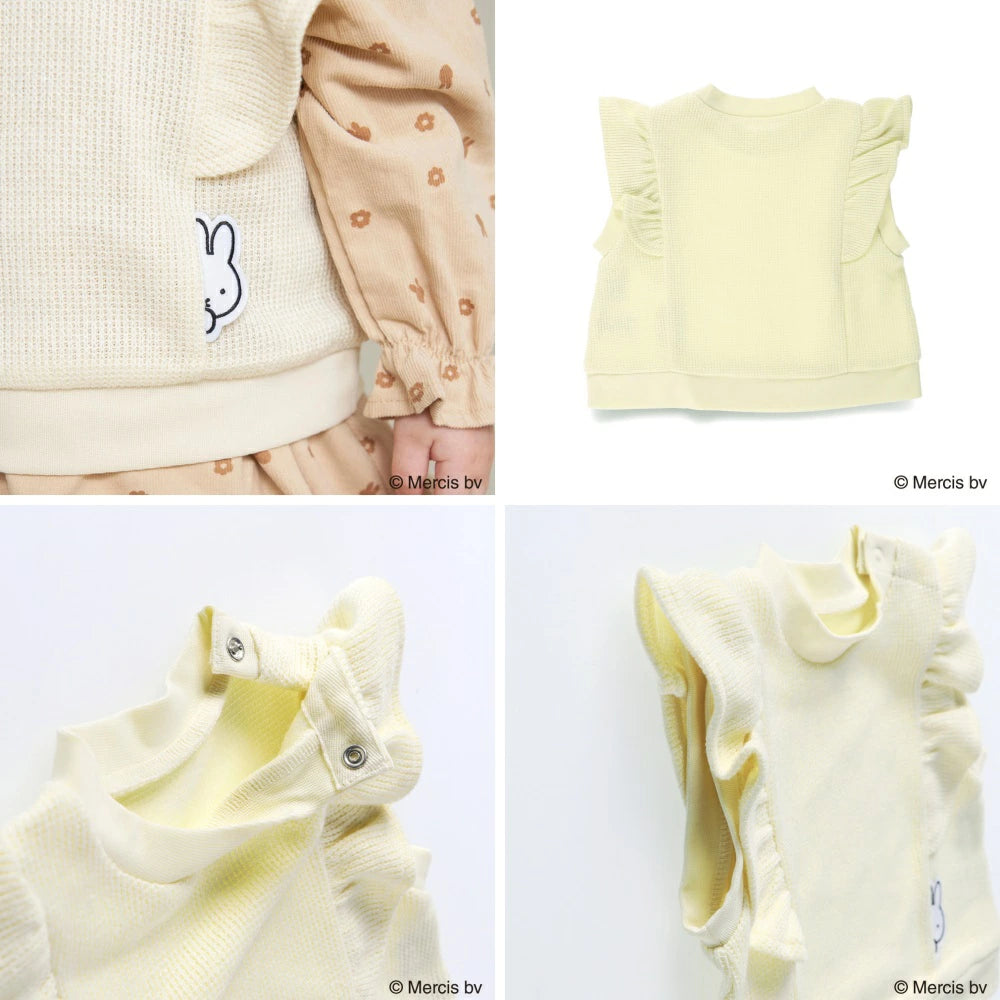 日本童裝 Branshes x miffy 針織背心 80cm 女童款 初生嬰兒 秋季 TOPS