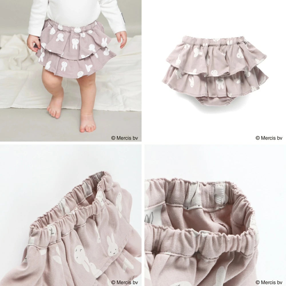 日本童裝 Branshes x miffy 裙邊短褲 50-80cm 女童款 初生嬰兒 秋季 PANTS