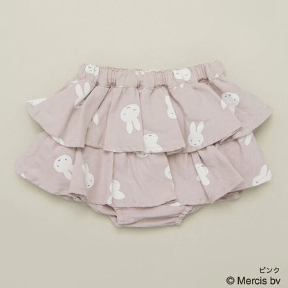 日本童裝 Branshes x miffy 裙邊短褲 50-80cm 女童款 初生嬰兒 秋季 PANTS