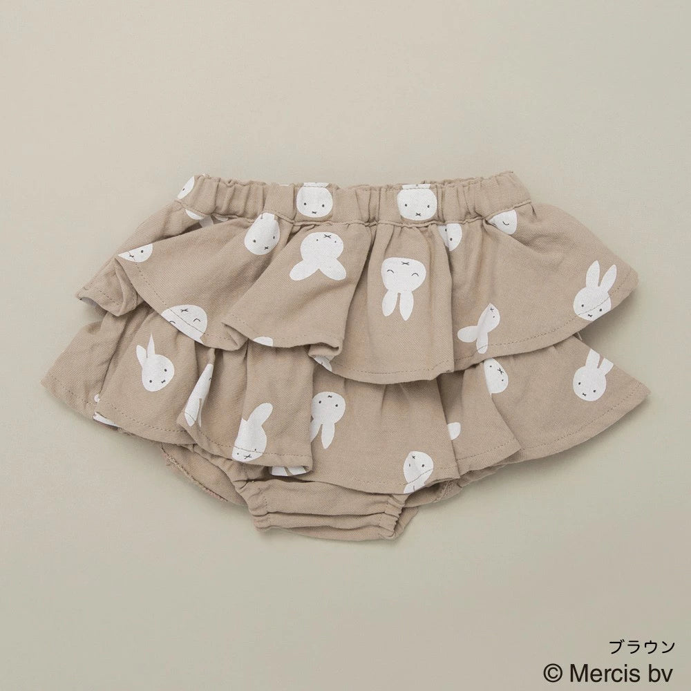 日本童裝 Branshes x miffy 裙邊短褲 50-80cm 女童款 初生嬰兒 秋季 PANTS