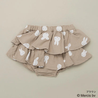 日本童裝 Branshes x miffy 裙邊短褲 50-80cm 女童款 初生嬰兒 秋季 PANTS