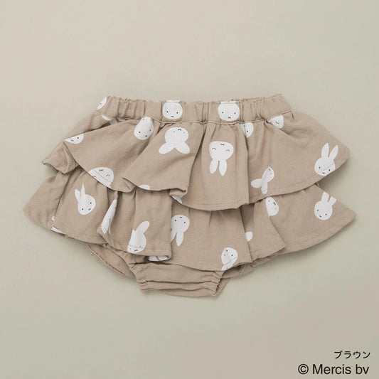 日本童裝 Branshes x miffy 裙邊短褲 50-80cm 女童款 初生嬰兒 秋季 PANTS