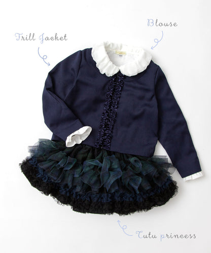 Japanese children's clothing panpantutu dress short jacket 100-130cm girls summer outerwear interview / banquet / performance 
