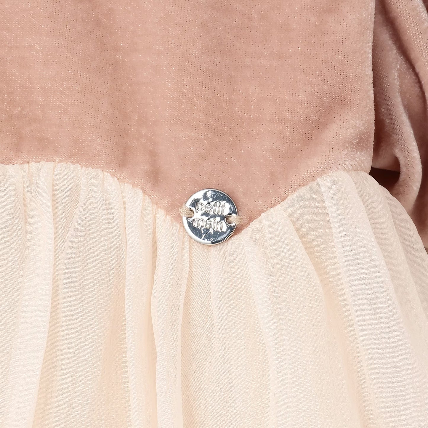 日本童裝 pe#main 泡泡袖雪紡連身裙 80-130cm 女童款 冬季 DRESSES 面試/宴會/表演