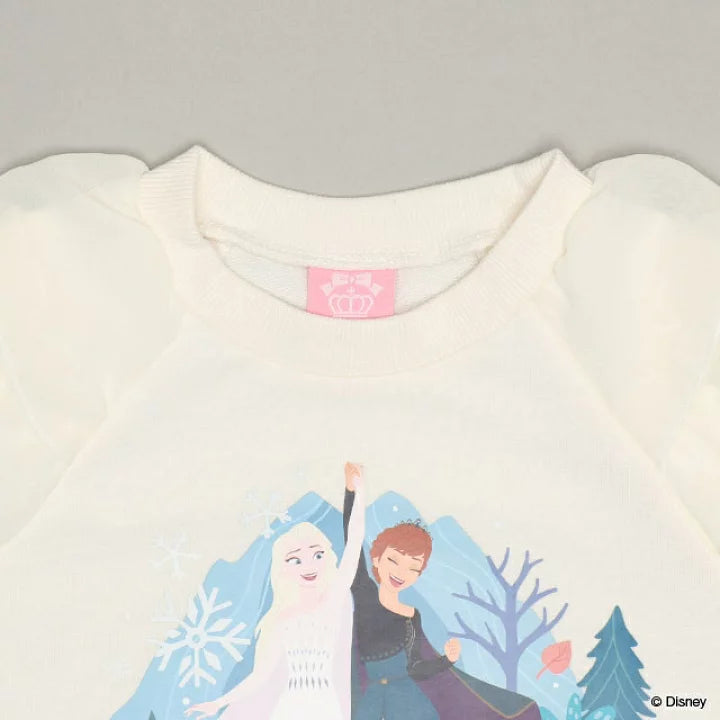 日本童裝 BDL x Disney 公主薄紗肩袖衛衣 100-130cm 女童款 冬季 TOPS