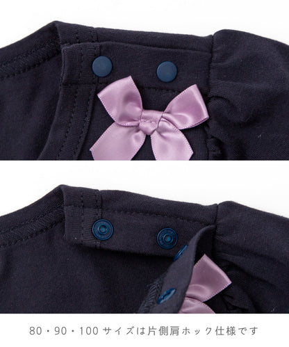Japanese children's clothing panpantutu UV protection bow top 80-150cm girls summer TOPS 