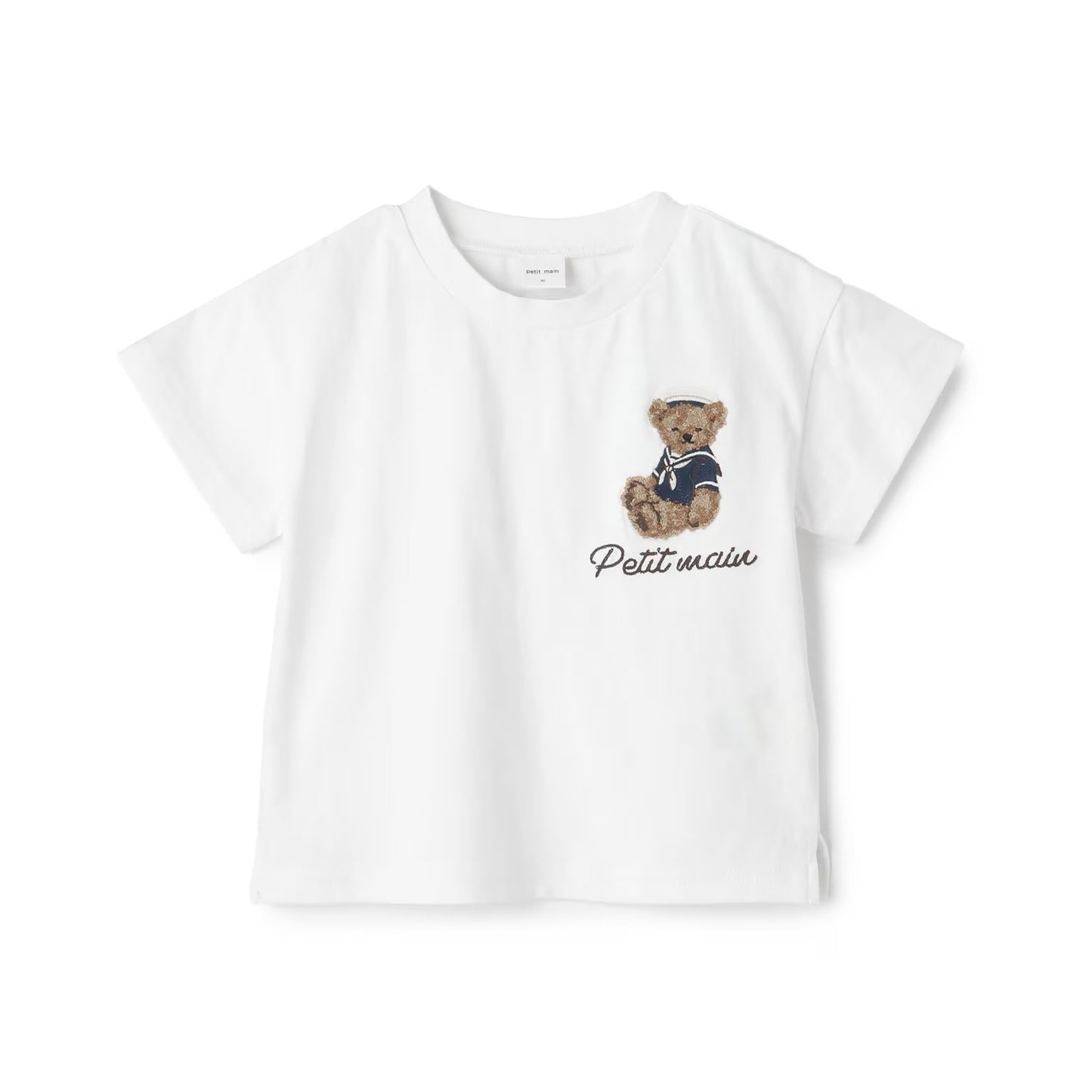 日本童裝 pe#main 熊仔刺繡上衣 80-130cm 男童款/女童款 夏季 TOPS