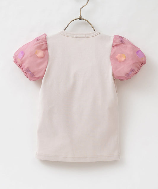 Japanese children's clothing panpantutu puff sleeve top 80-150cm girls summer TOPS 