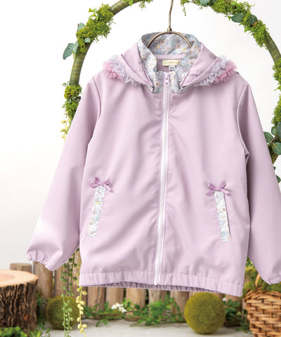 日本童裝 panpantutu 防UV 碎花邊風褸 80-150cm 女童款 夏季 OUTERWEAR