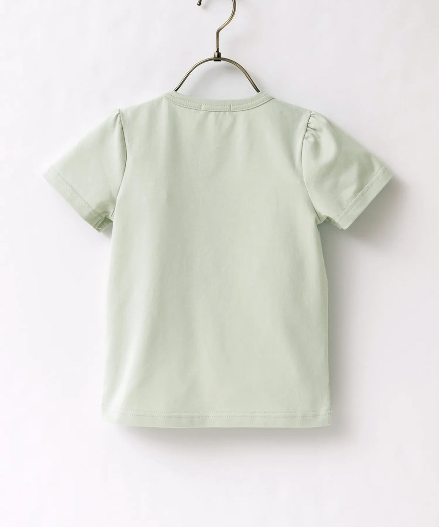 Japanese children's clothing panpantutu UV protection bow top 80-150cm girls summer TOPS 