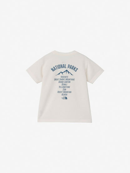 Japanese children's clothing TNF sweat-absorbing, quick-drying, insect repellent function static care printing top 100-120cm boys/girls summer TOPS 
