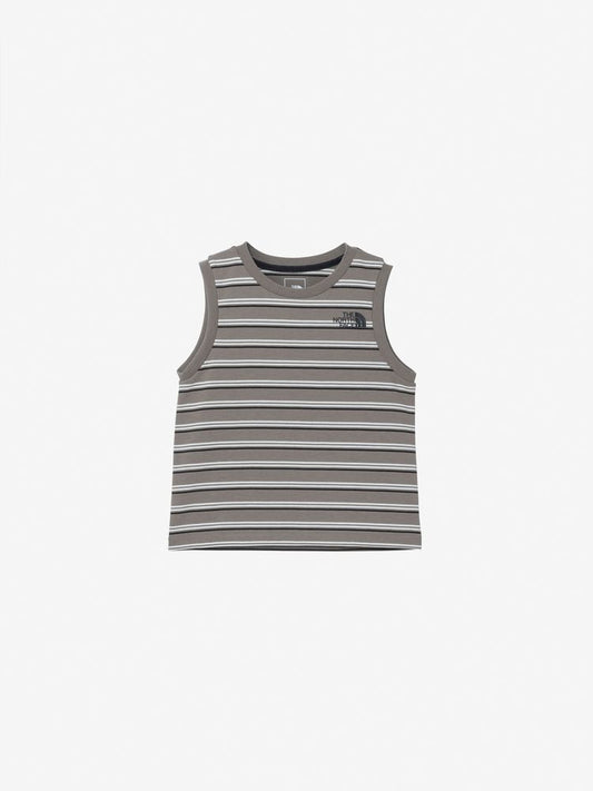 Japanese children's clothing TNF anti-UV sweat-wicking quick-drying striped vest 130-160cm boys/girls summer TOPS 