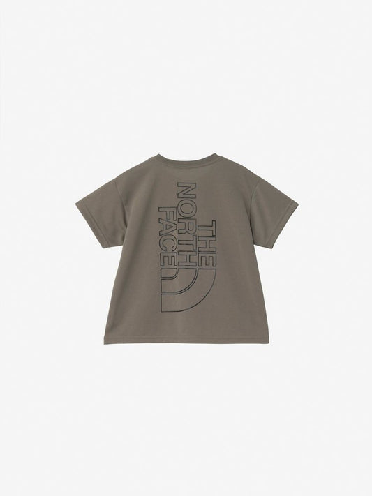 Japanese children's clothing TNF quick-dry series large logo tops 100-120cm boys'/girls' summer TOPS 