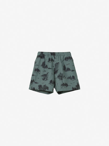Japanese children's clothing TNF anti-UV static care breathable sports shorts 100-120cm boys/girls summer PANTS 