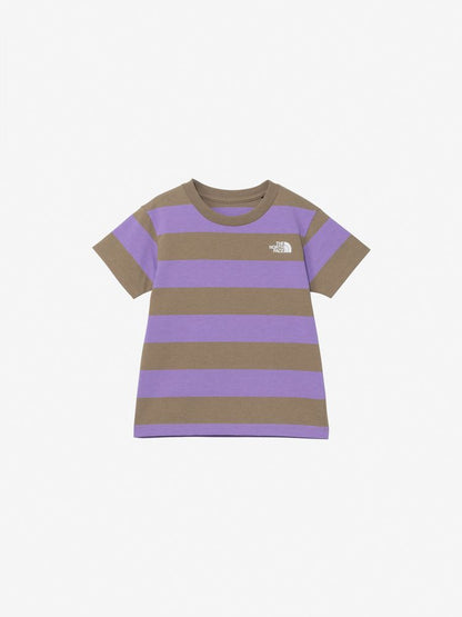 Japanese children's clothing TNF anti-fouling series UV protection striped top 100-120cm boys/girls summer TOPS 