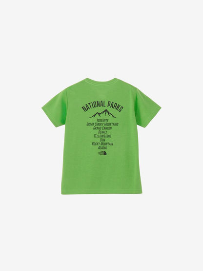 Japanese children's clothing TNF sweat-absorbing, quick-drying and insect-repellent function static care printing top 130-160cm boys'/girls' summer TOPS 