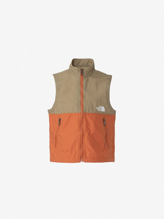 Japanese children's clothing TNF waterproof series zipper vest jacket 100-120cm boys'/girls' summer outerwear 