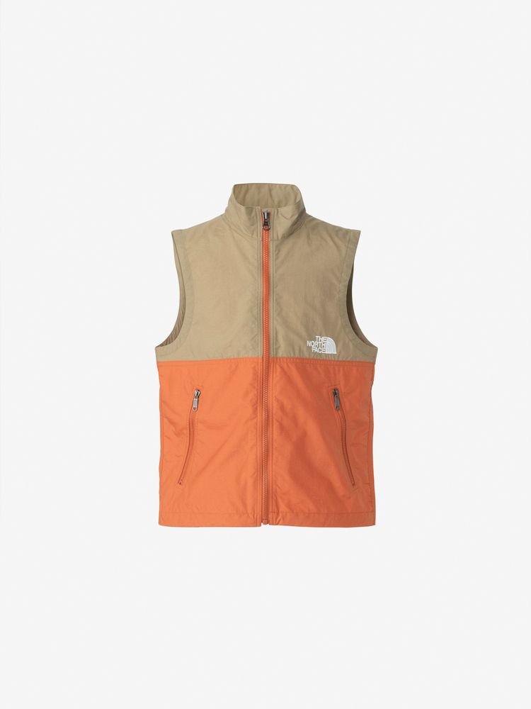 Japanese children's clothing TNF waterproof series zipper vest jacket 130-160cm boys'/girls' summer outerwear 