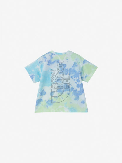 Japanese children's clothing TNF quick-dry series tie-dye logo top 100-120cm boys/girls summer TOPS 