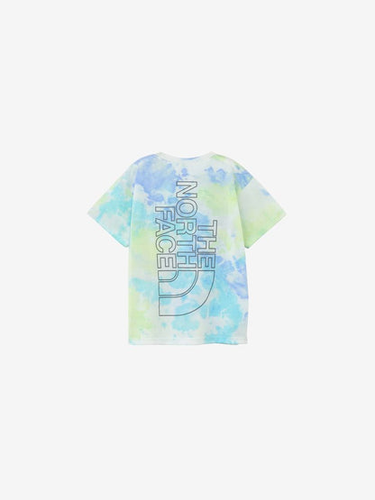 Japanese children's clothing TNF quick-dry series tie-dye logo top 130-160cm boys/girls summer TOPS 