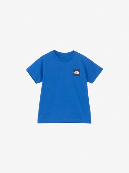 Japanese children's TNF UV protection organic cotton small square logo top 100-120cm boys/girls summer TOPS 