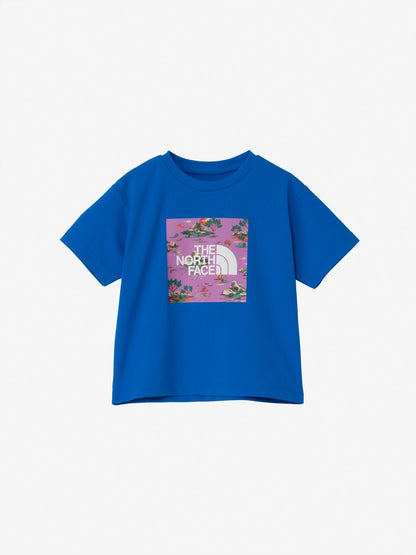 Japanese children's clothing TNF anti-UV sweat-absorbing quick-drying static care print top 100-120cm boys/girls summer TOPS 