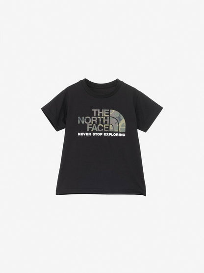 Japanese TNF UV-blocking camouflage logo tops (100-120cm) for boys and girls (summer TOPS) 