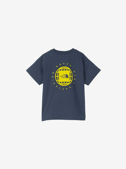 Japanese children's clothing TNF UV protection geometric square print top 100-120cm boys/girls summer TOPS 